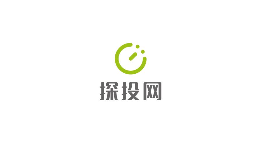 朱墨-探投网logo设计反白